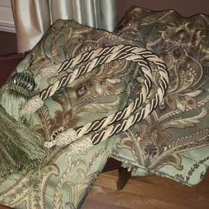 Window Valances 2 with tie backs & tassels 86x16